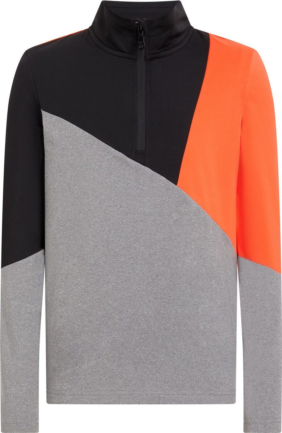 Fleeceshirt Ki.-Funktions-Shirt Ikay II J ORANGE DARK/BLACK NI