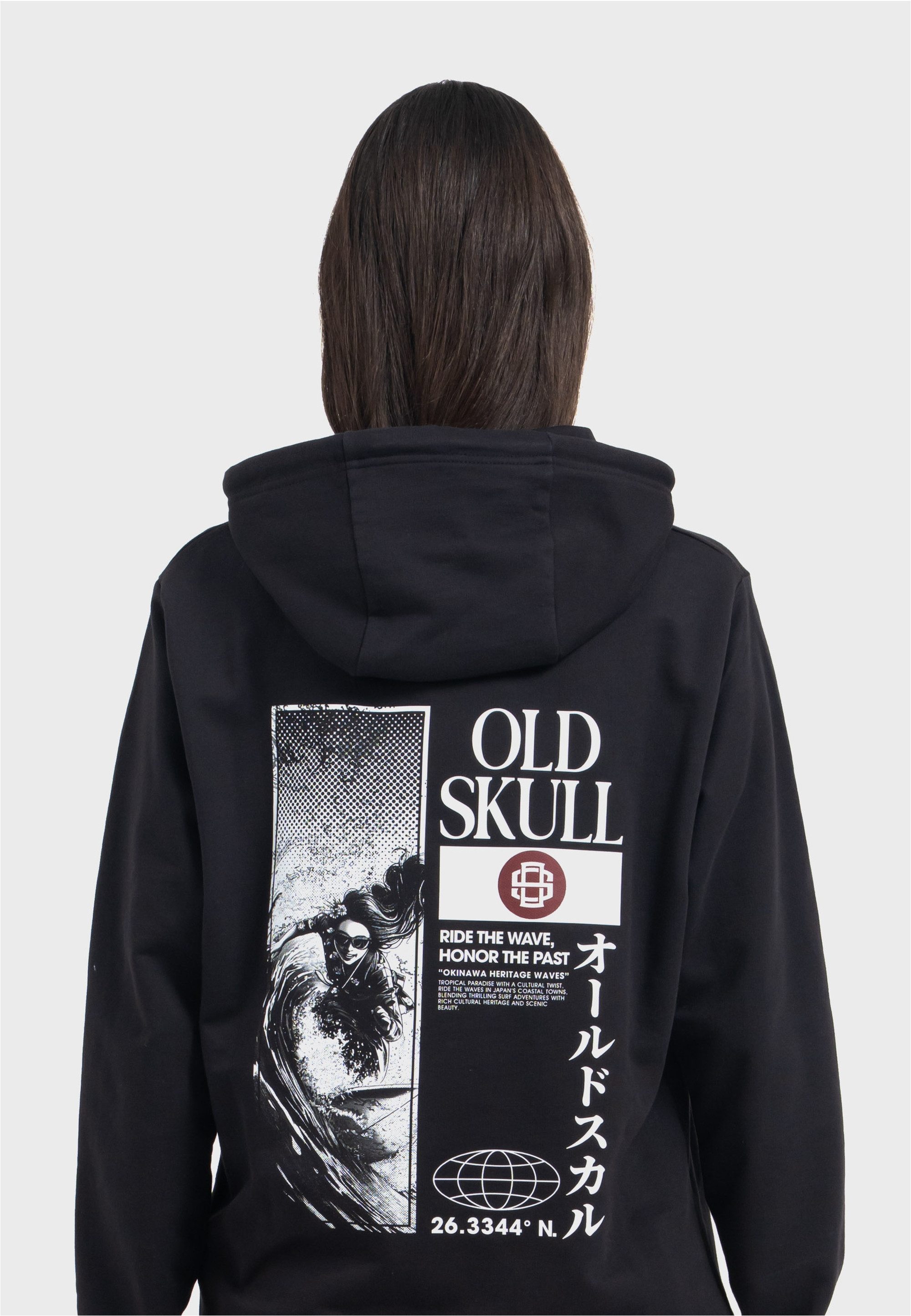 Oldskull Kapuzensweatshirt Asian Lotus Surf Logo Graphic Traditionelles fer günstig online kaufen
