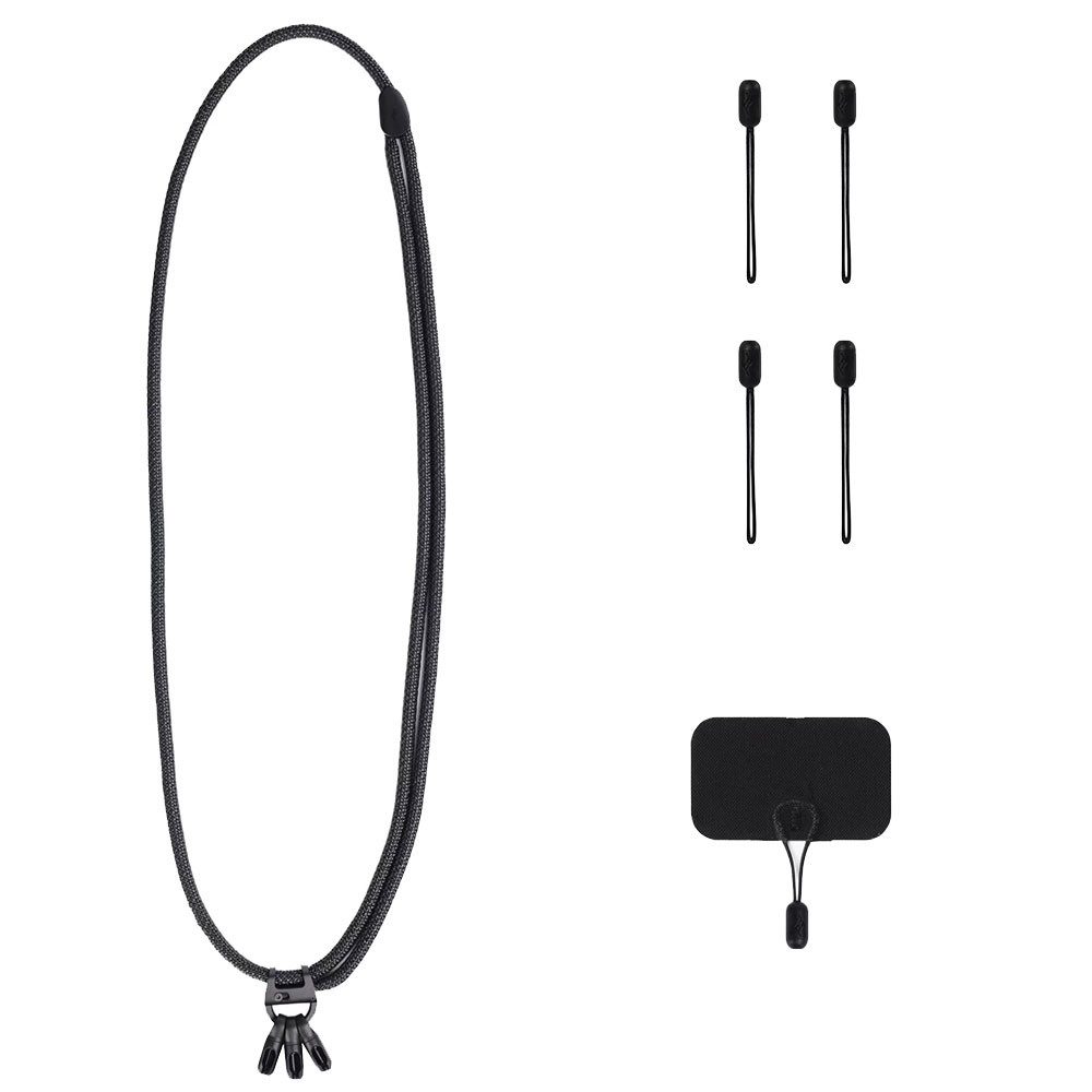 Peak Design Smartphone-Tragegurt Mobile Crossbody Multi-Strap Schwarz - Handykette Smartphoneband, (1-tlg., schnelles Befestigen und Abnehmen, robuste Polyesterkonstruktion)