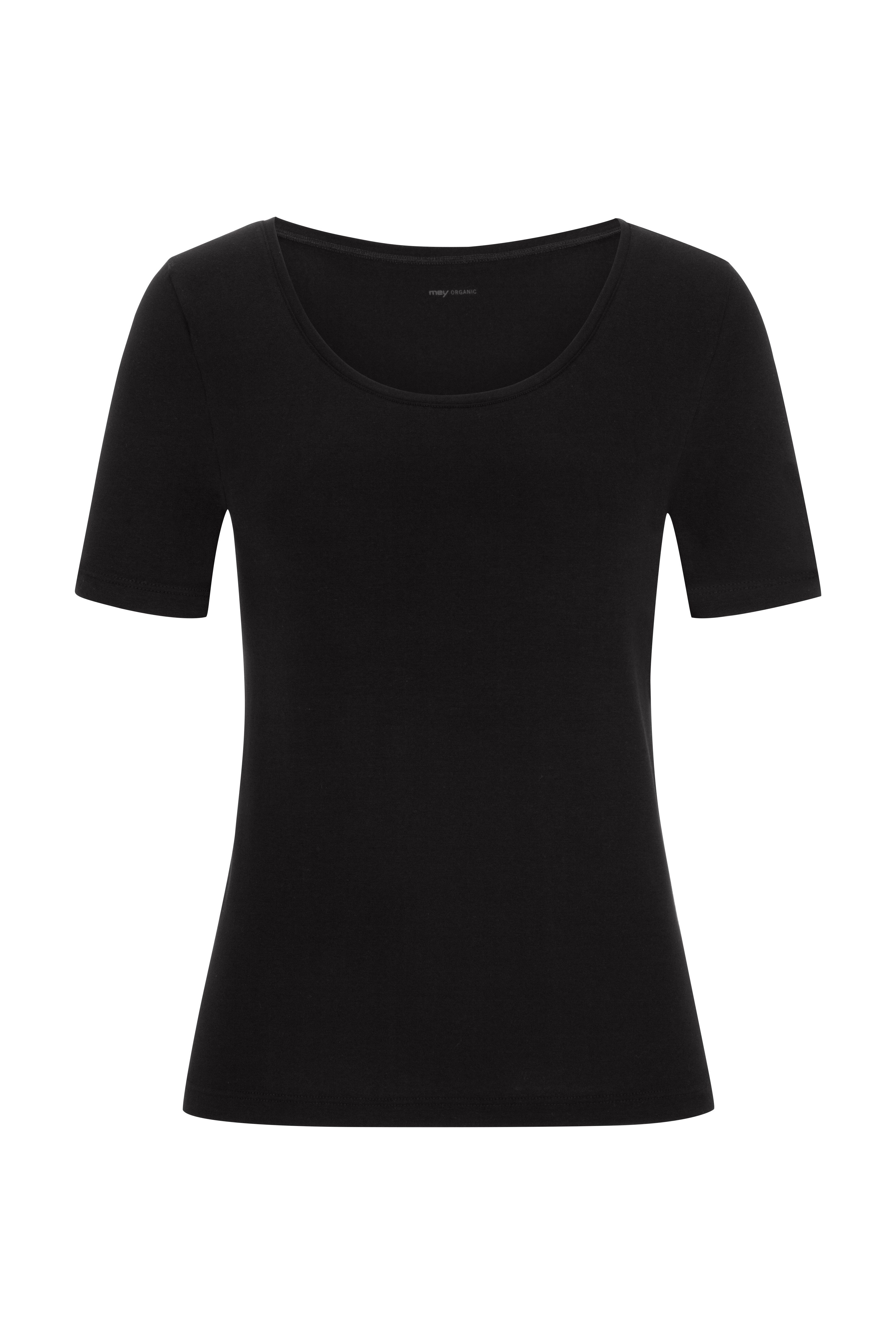Mey Kurzarmshirt Superfine Organic Rundhals, schmale Passform, Halbarm