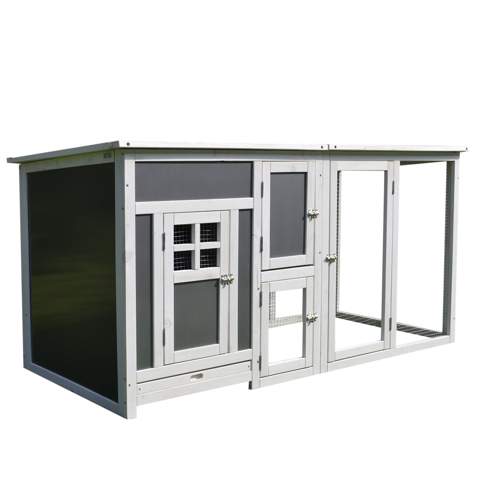 PawHut Hühnerstall Hühnerstall für 2-4 Hühner