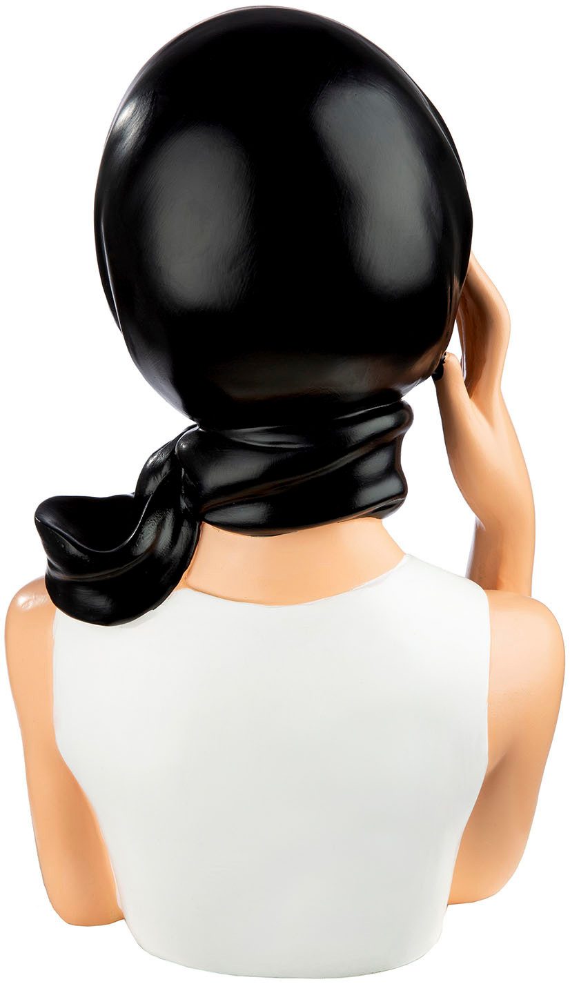 GILDE Dekofigur Figur Frau Lady Audrey schwarz; weiß H. 27,5 cm (1 St)