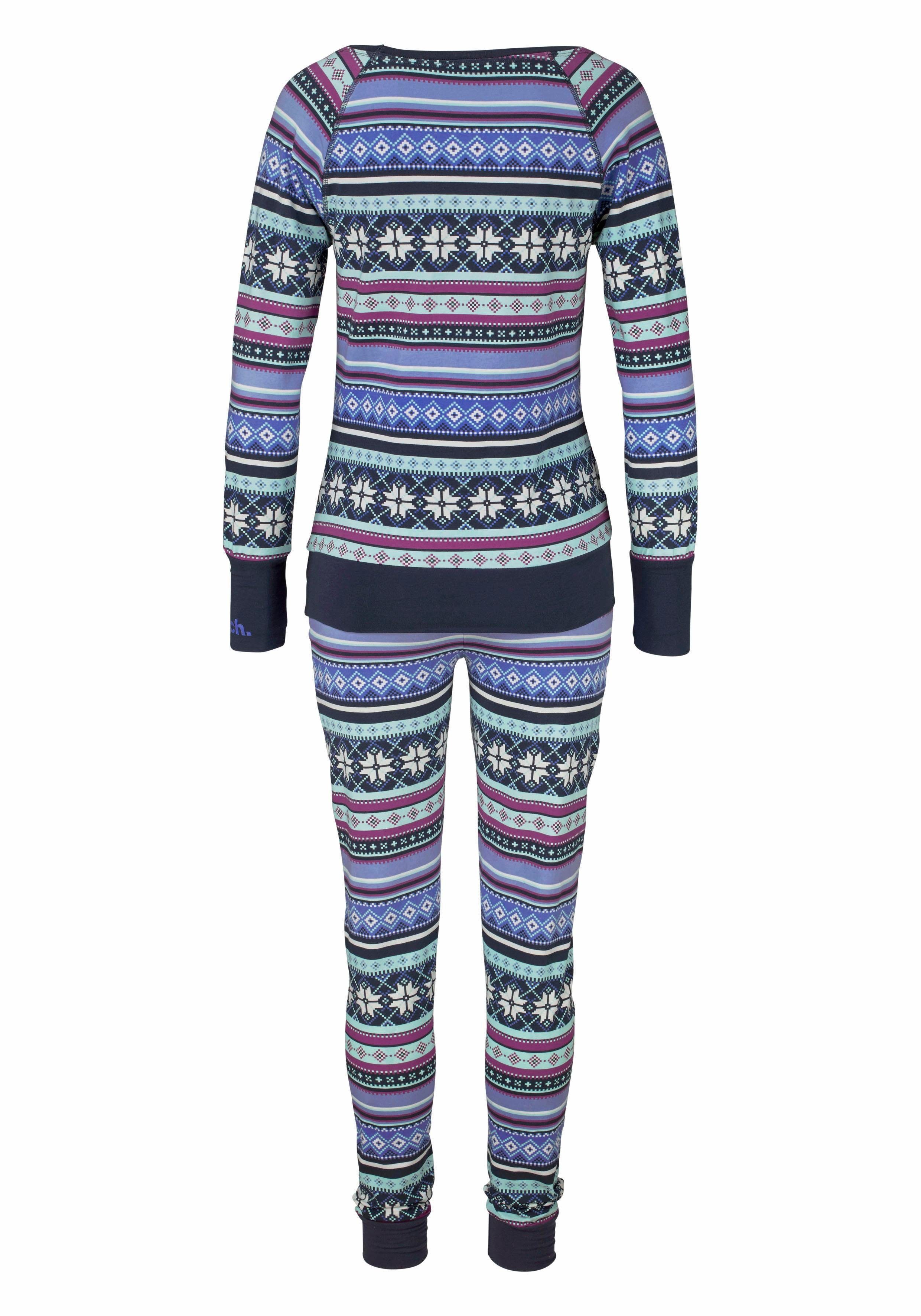 Bench. Pyjama (Set, 2 tlg) mit buntem Norwegermuster
