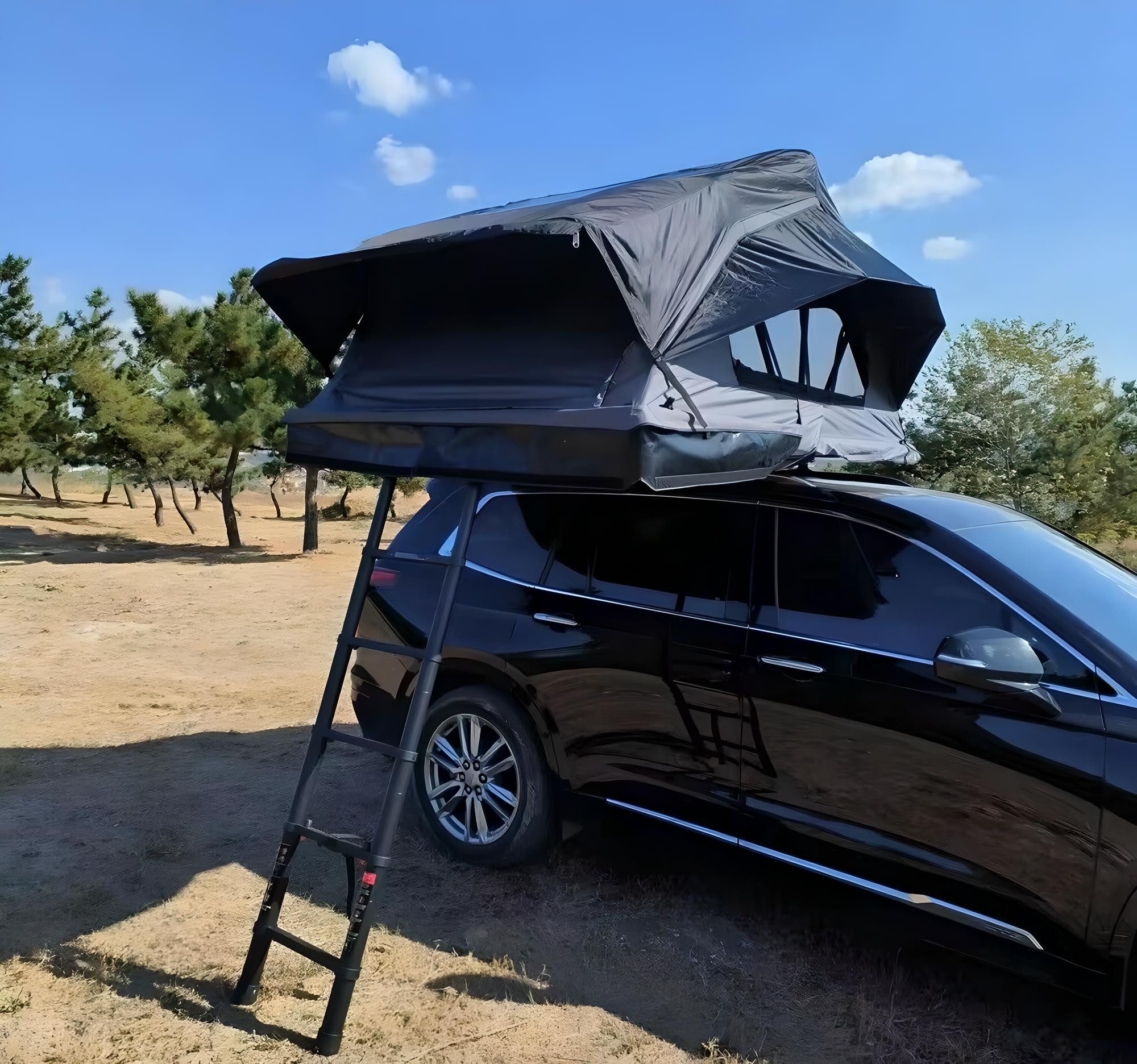 TZIpower Dachzelt Autodachzelt Grau/Schwarz Softcase Dachzelt günstig online kaufen
