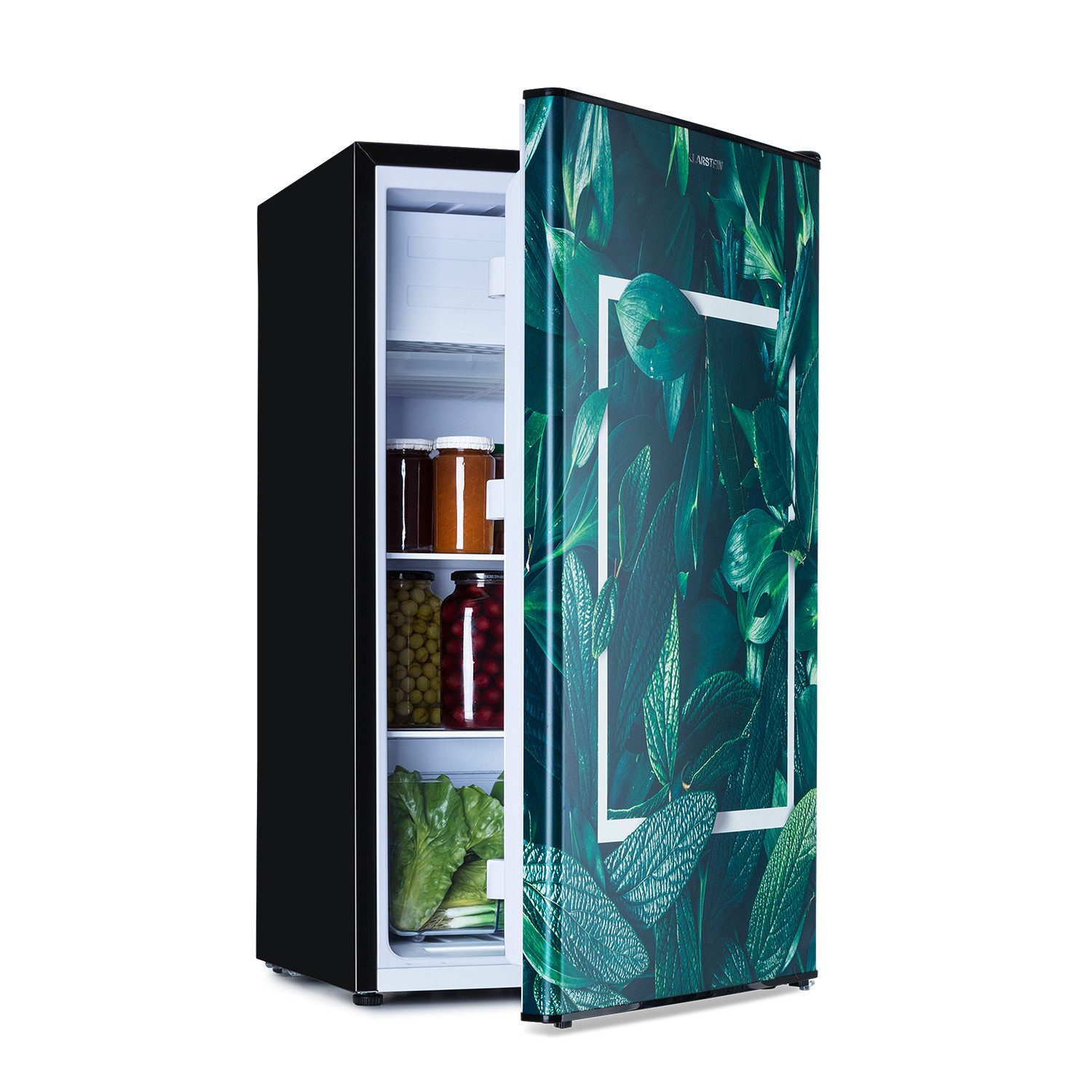 Klarstein Kühl-/Gefrierkombination HEA20-Forest-90-E 10045807, 44.5 cm hoch, 48 cm breit, Bier Hausbar Getränkekühlschrank Hotel Mini Fridge