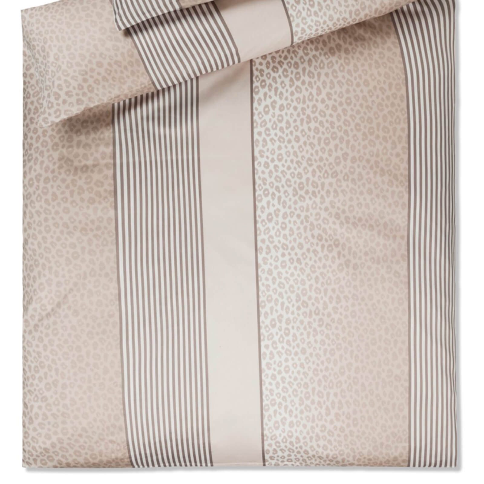 JOOP! Bettwäsche Leo 4112 07, Mako-Satin, 2 teilig, Leopardenfell, Streifen