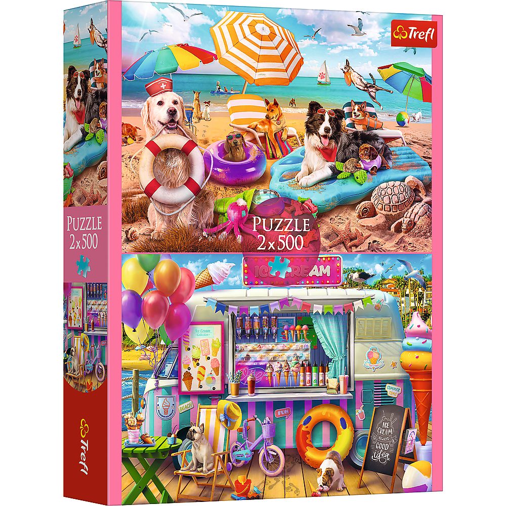 Trefl Puzzle Trefl, Sommer Zeit, 2x500 Teile Puzzle, 500 Puzzleteile