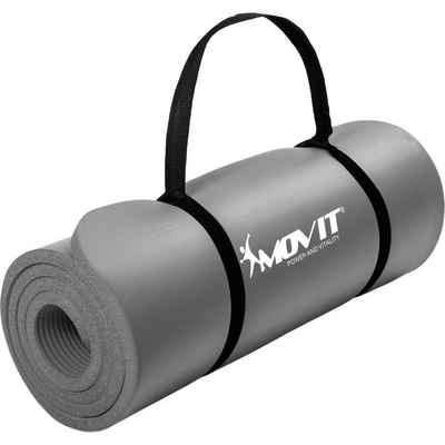MOVIT Yogamatte XXL Pilates Gymnastikmatte, Yogamatte, Training (schadstoffgeprüft, mit Verschlussband), 190x100x1,5cm oder 190x60x1,5cm oder 183x60x1,0cm, Größen-, Farbwahl