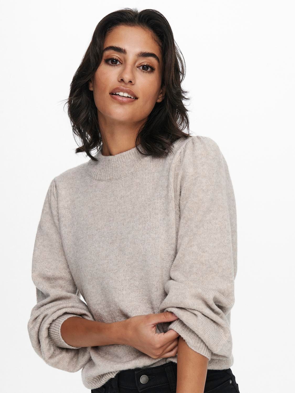 JDY Stehkragenpullover JDYRUE LIFE L/S PULLOVER KNT NOOS