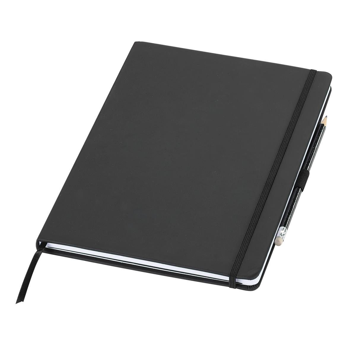 elasto Notizbuch Notizbuch "Agenda" A4 schwarz