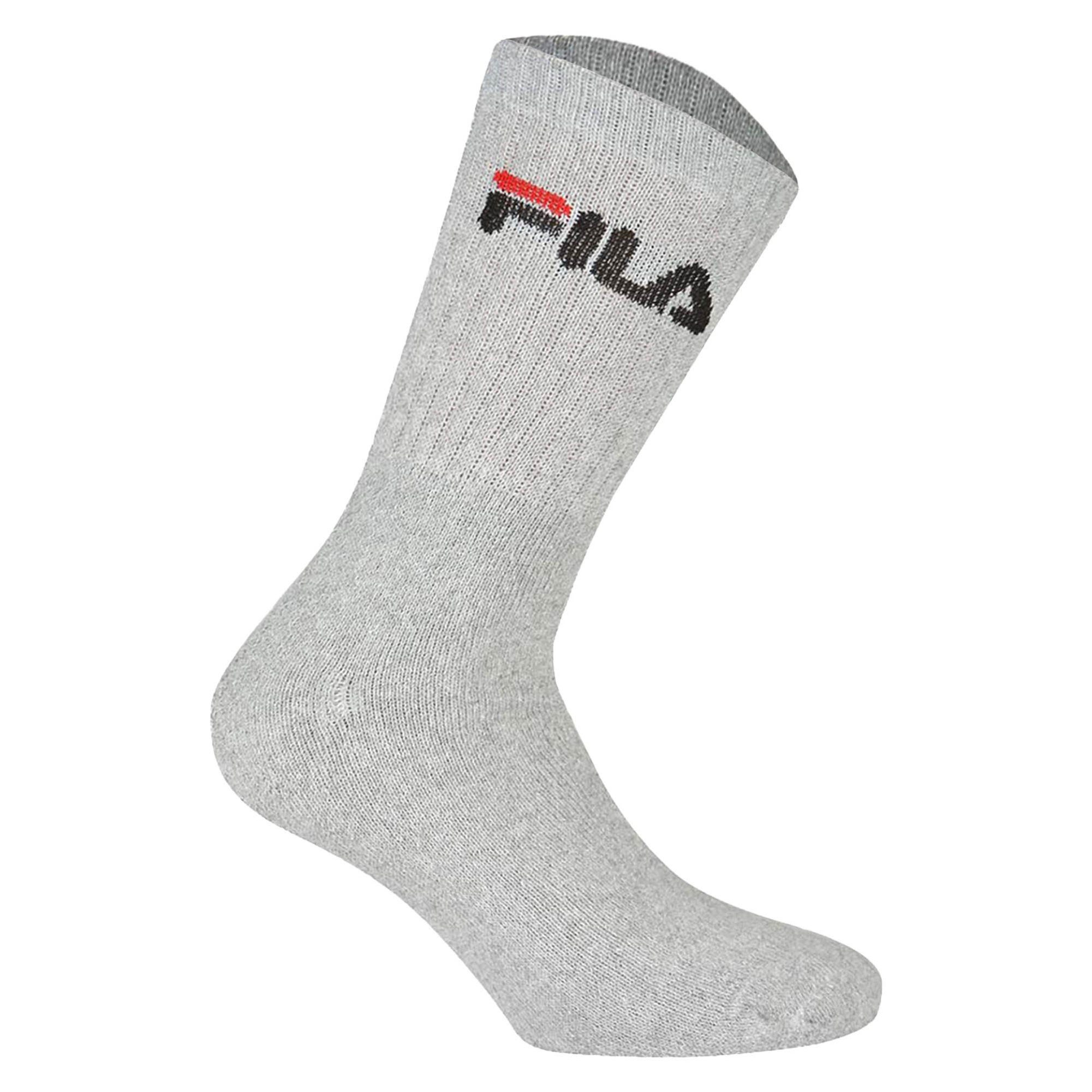 Fila Sportsocken Unisex Socken 3er Pack Baumwolle (Packung, 3er Pack)