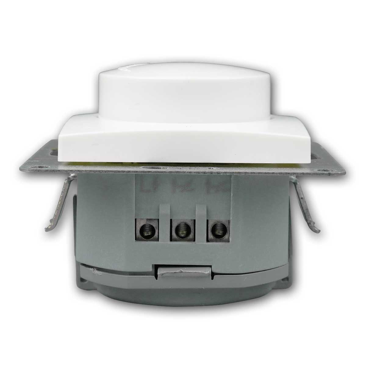 McPower Drehdimmer FLAIR LED Dimmer Schalter weiß 250V~/300W oRahmen