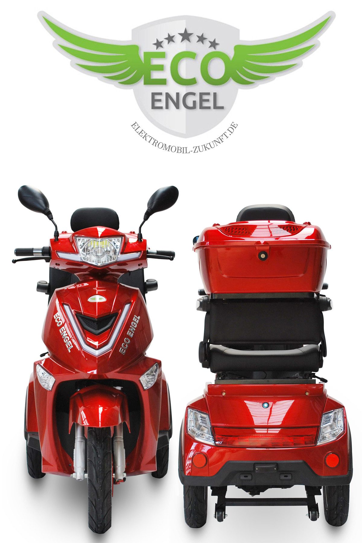 ECO ENGEL Elektromobil ECO ENGEL 504 25 km/h 1000 Watt Elektro Roller Seniorenmobil, 1000,00 W, 25,00 km/h, inkl. Topcase