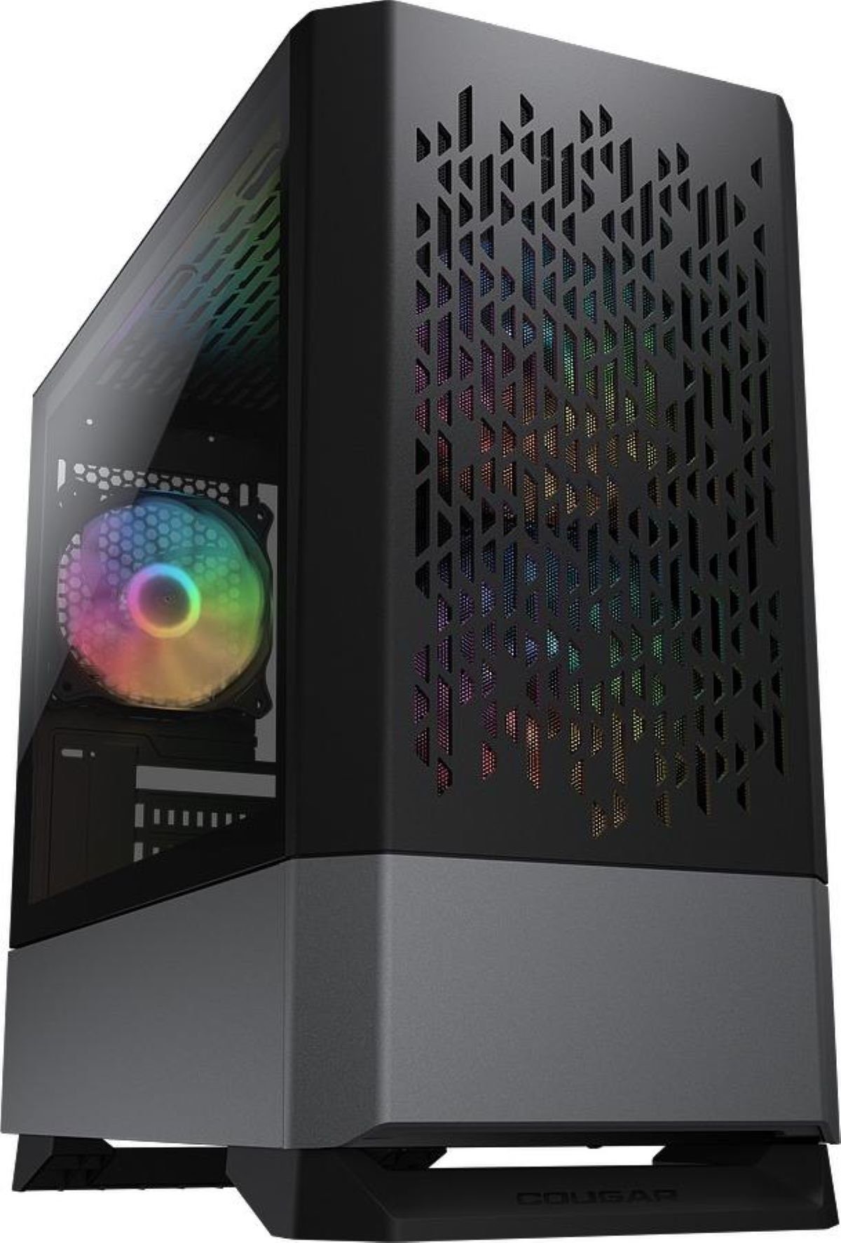 PC-Gehäuse Mid Tower Gehäuse MG140 Air RGB, schwarz