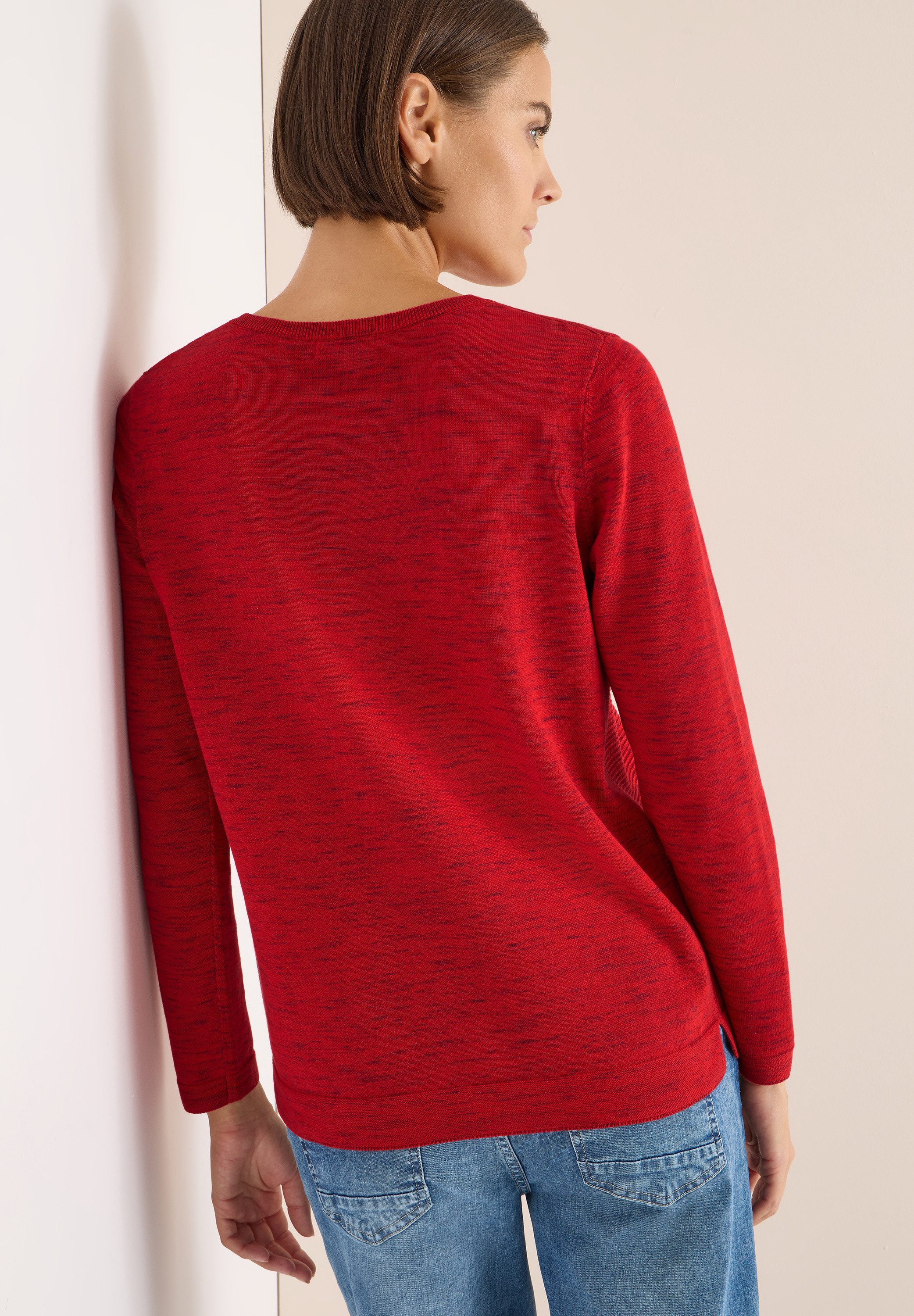 CECIL Rundhalspullover mit Struktur