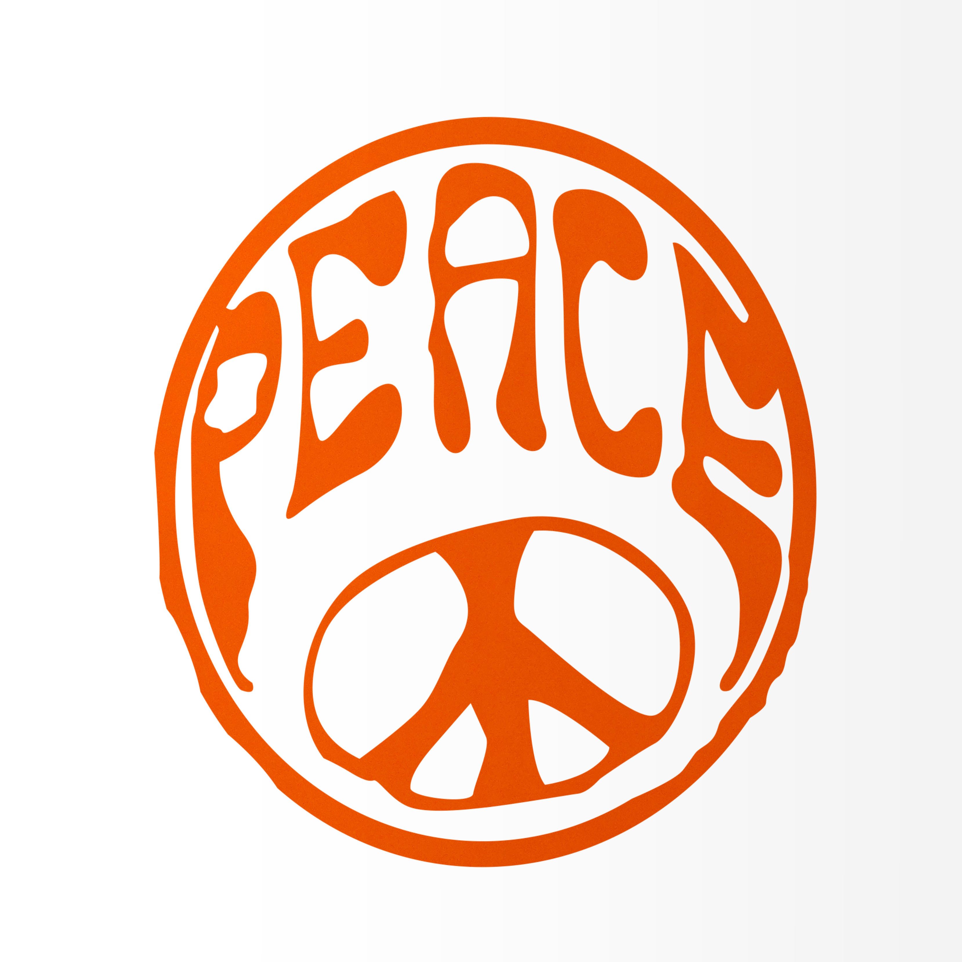 Nomiro Aufkleber Hippie Peace 88 x 90 mm, (1tlg), konturgeschnitten, ohne Hintergrund