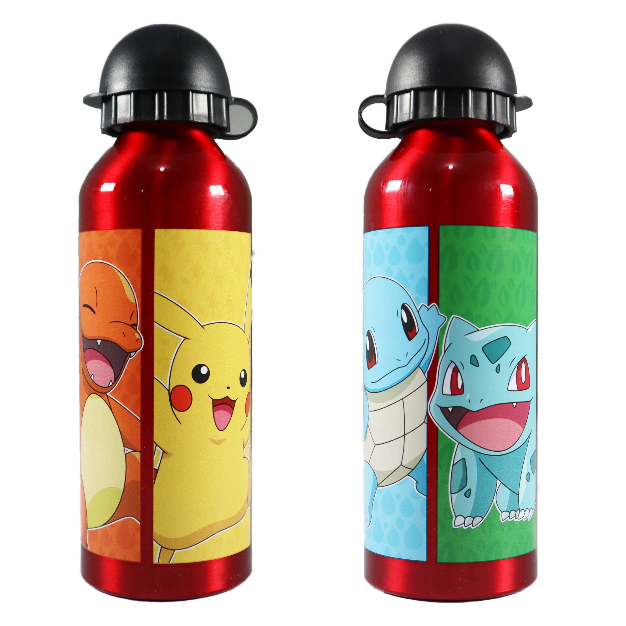 POKÉMON Trinkflasche Pokemon Pikachu und Freunde Aluminium Wasserflasche 500 ml