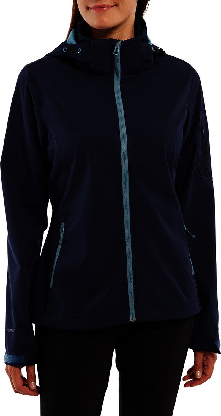 McKINLEY Outdoorjacke NN Sary II W Damen-Funktions-Jacke/Softshell dunkelblau