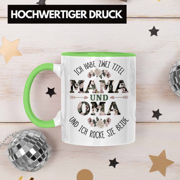 Trendation Tasse Trendation - Mama und Oma Tasse Geschenk für Oma Weihnachten Geburtstag Lustige Tasse Beste Oma