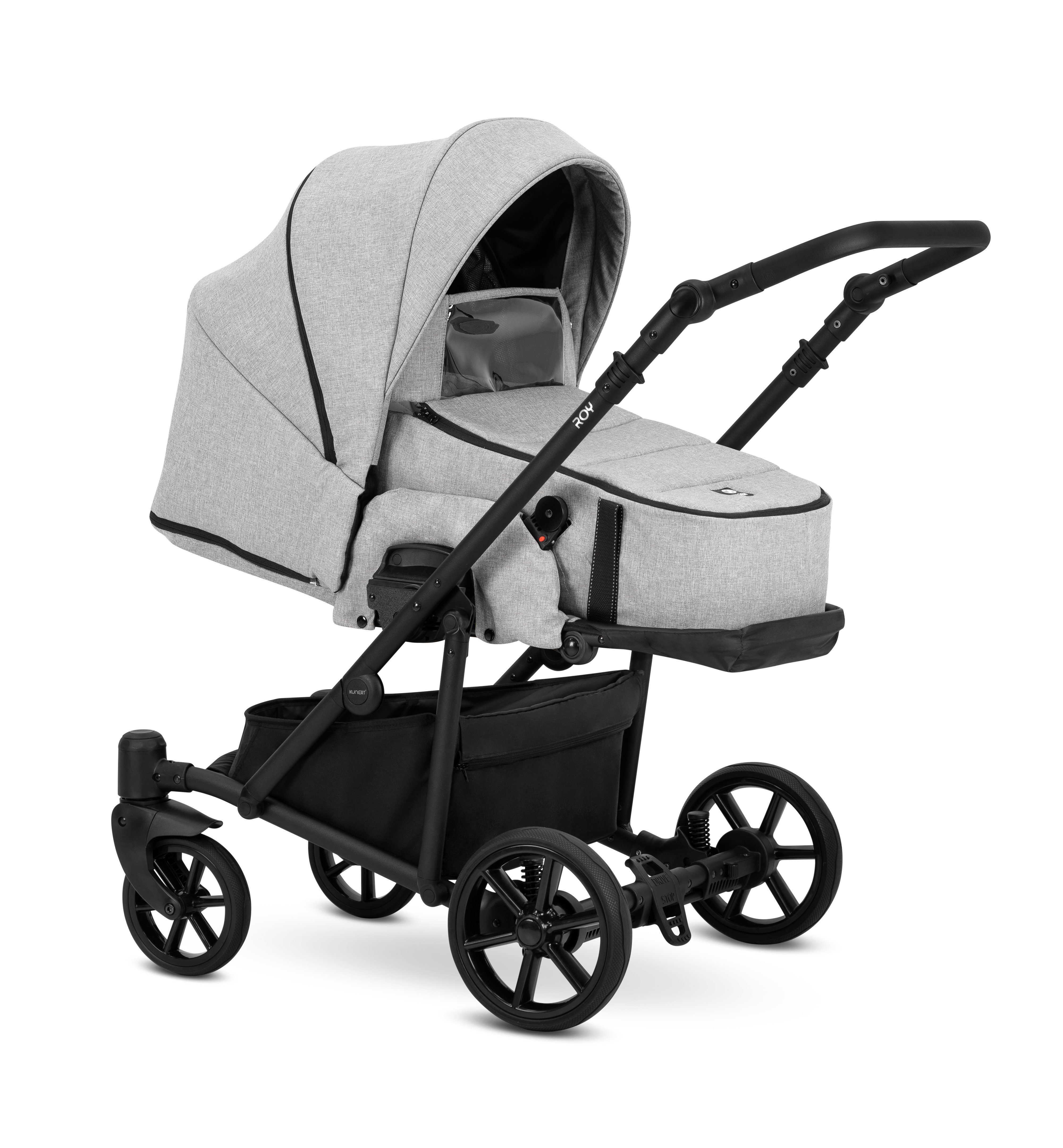 babies-on-wheels Kombi-Kinderwagen 2 in 1 Kinderwagen-Set Roy - 12 Teile - in 7 Farben