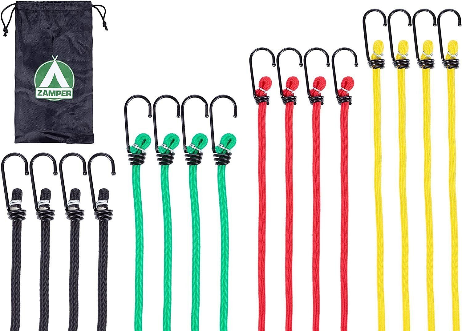 Spanngurt Expander Spann-Gummis mit Haken - Camping Angeln Trekking & Mehr