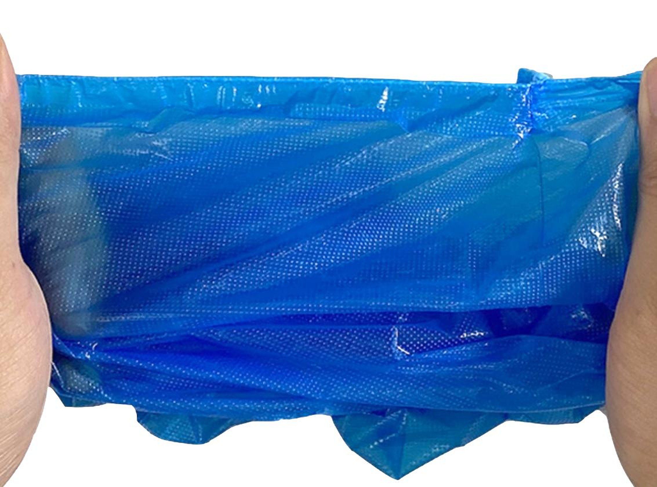 BAYLI Schuhüberzieher 100 Stück Einweg Überschuhe, Dicker CPE Material, wasserdichte Schuh