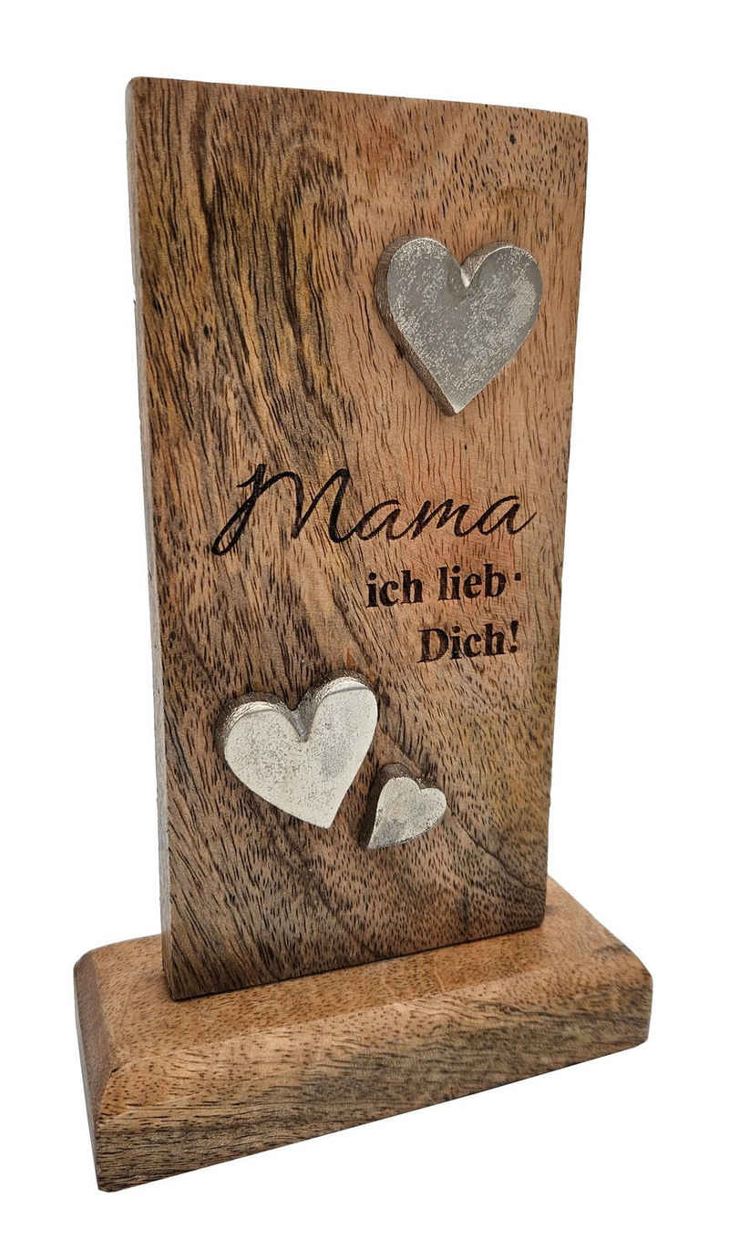 Meinposten Deko-Schriftzug Holzschild MAMA Holztafel Geschenk Mutter Höhe 20 cm (1 St)