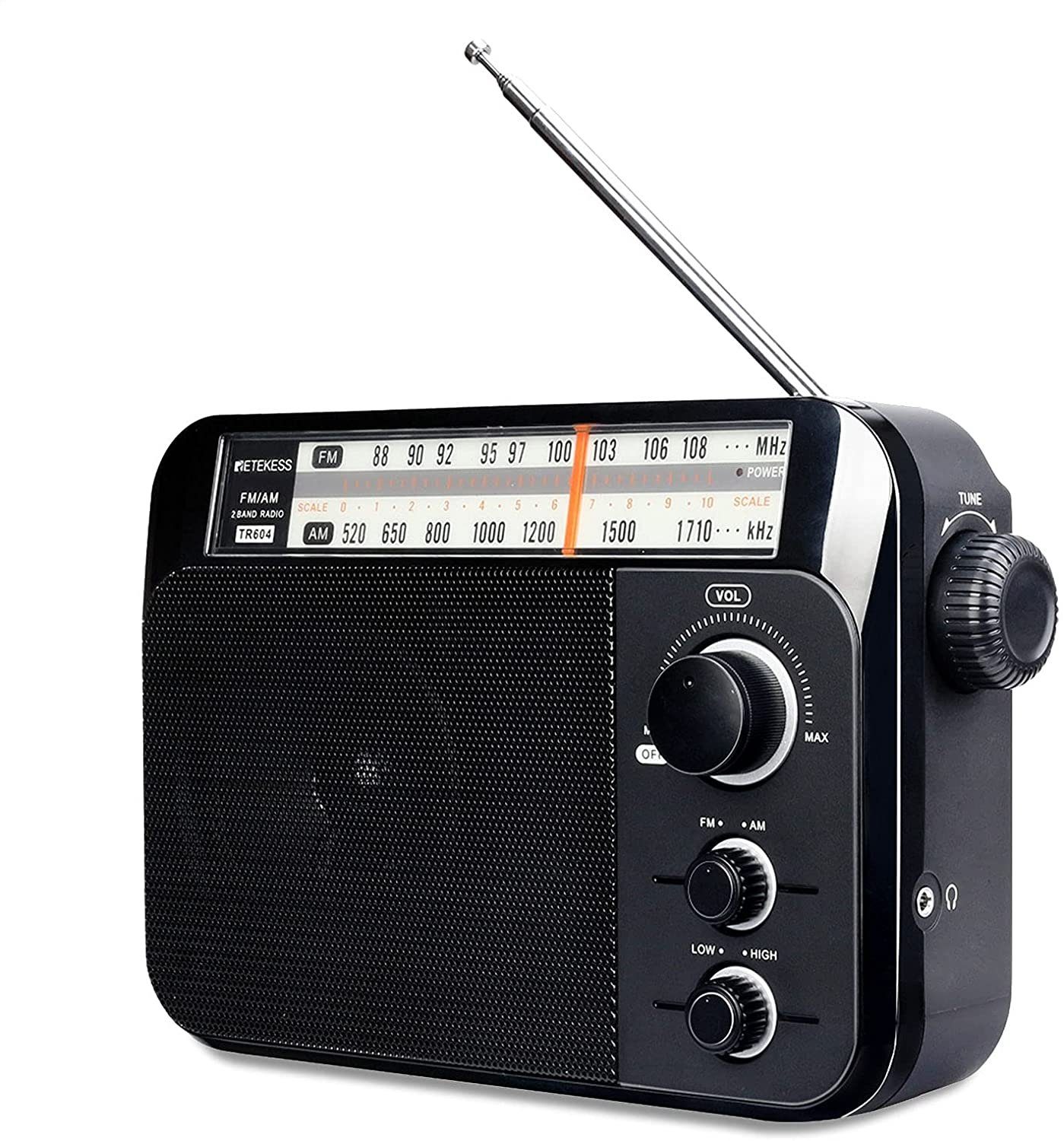 Retekess »TR604« UKW-Radio (FM / AM-Radio, Besserer Empfang, Handliche  Drehknöpfe, Betrieb mit AC / D-Batterie, Standard 3,5 mm  Kopfhöreranschluss) online kaufen | OTTO
