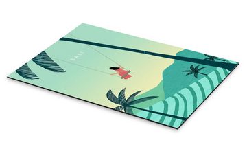 Posterlounge Alu-Dibond-Druck Katinka Reinke, Bali Illustration, Wohnzimmer Minimalistisch Grafikdesign
