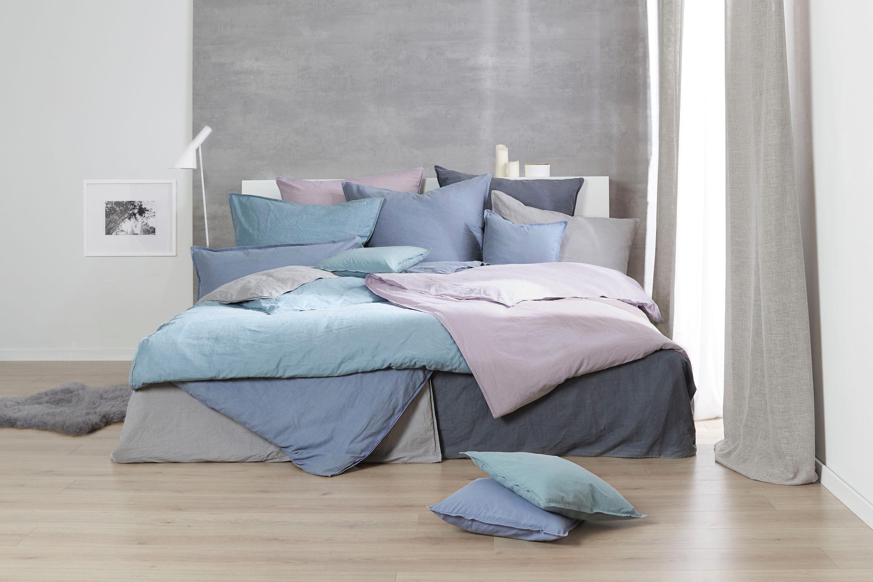 Primera Kissenbezüge Kissenbezüge »Stone Washed«, Primera (2 Stück), (2 Stück), mit Stone-Washed Optik