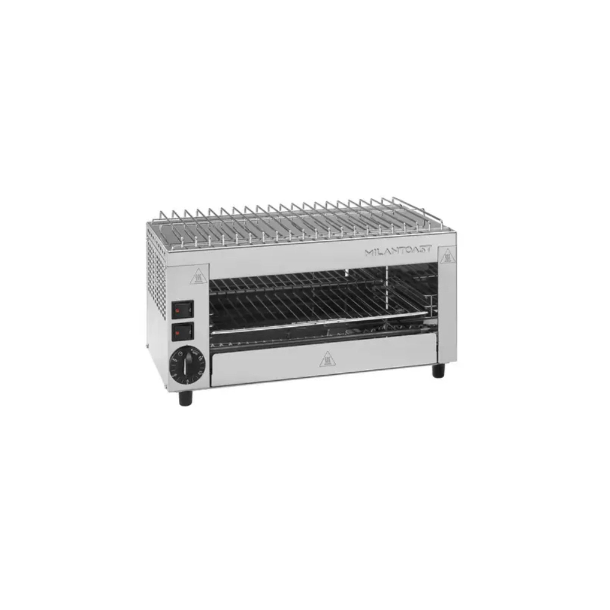 Toaster Milantoast Infrarotgrill/Salamander Toaster, mit 3 Zangen