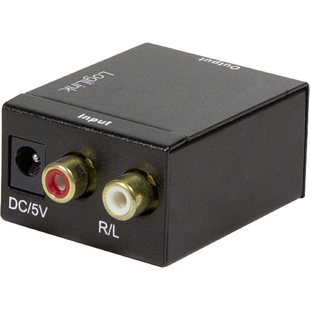 LogiLink CA0102 Toslink / Cinch Audio Adapter Schwarz Audio-Adapter
