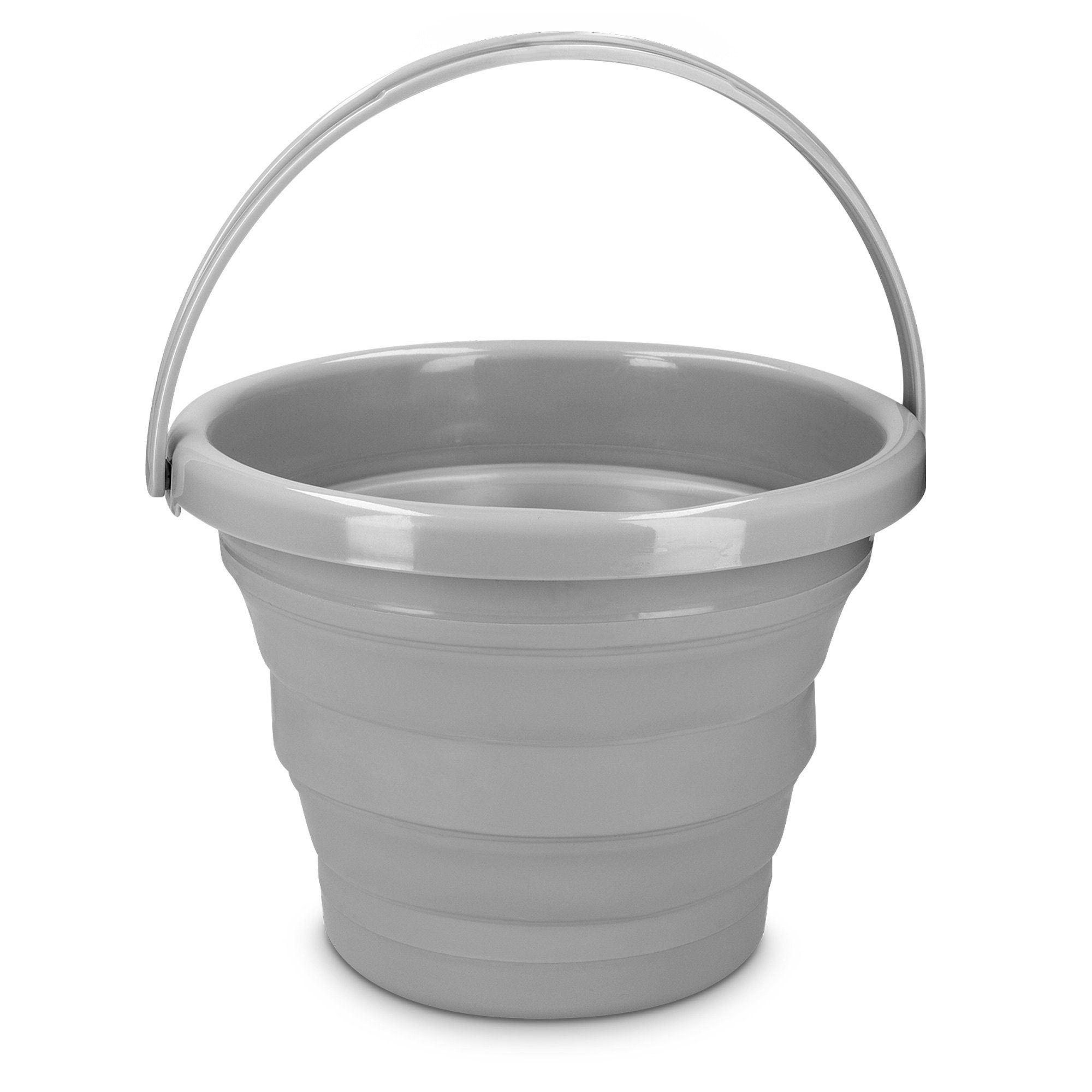 Putzeimer Faltbarer Silikon-Eimer - 5l für Reinigung, Camping, Angeln, Küche