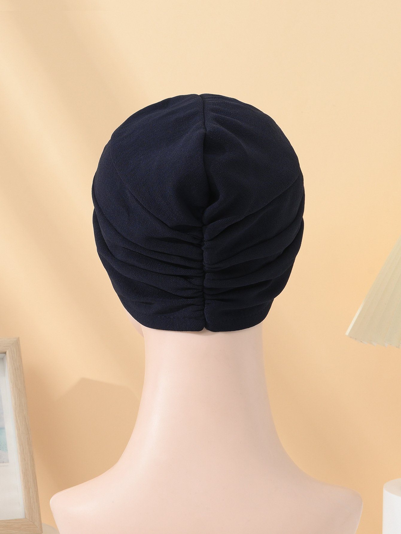 L.Ru UG Turbanmütze mit einfarbige Stirn, Damen-Turban-Mütze einfarbig, (1-St) Twist-Mütze Turbanmütze gekreuzter