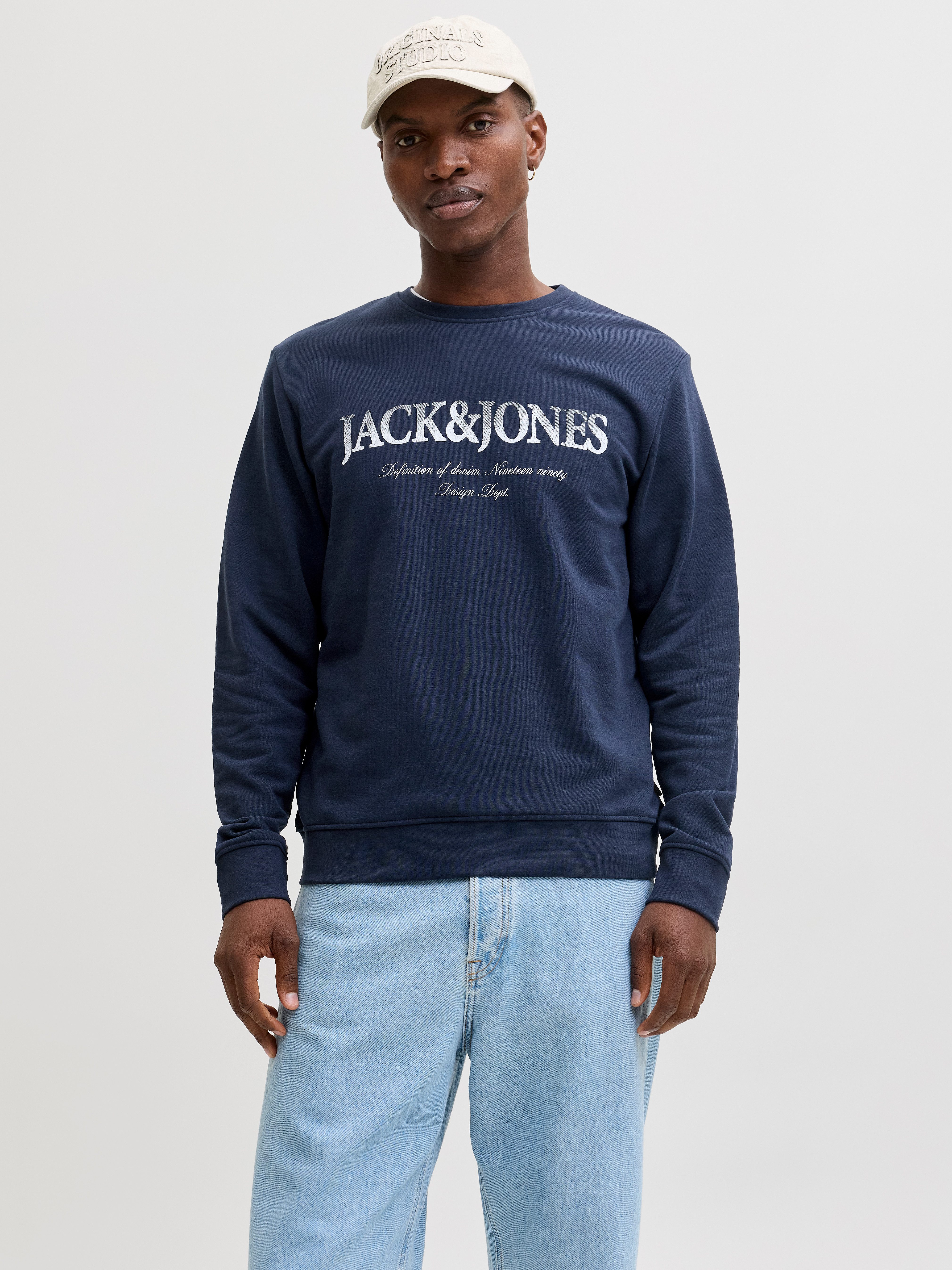 Jack & Jones Sweatshirt JJDEVIN DAYTONA PRINT SWEAT CREW NECK
