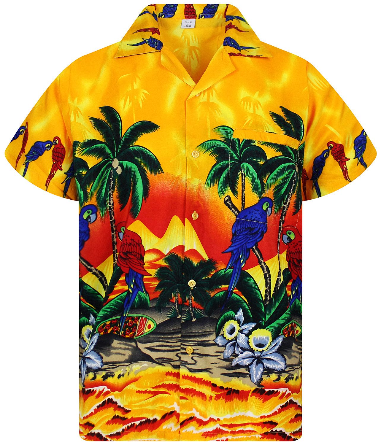 King Kameha Hawaiihemd Parrot Funky Hawaii-Hemd günstig online kaufen