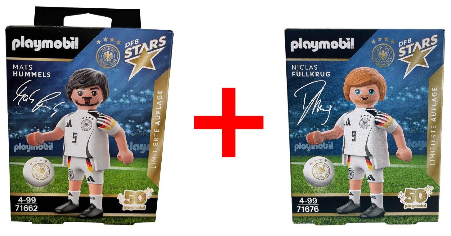 Playmobil® Spielfigur Playmobil DFB Stars Fußballer Ball 2er-Set Mats Hummels Niclas Füllkru