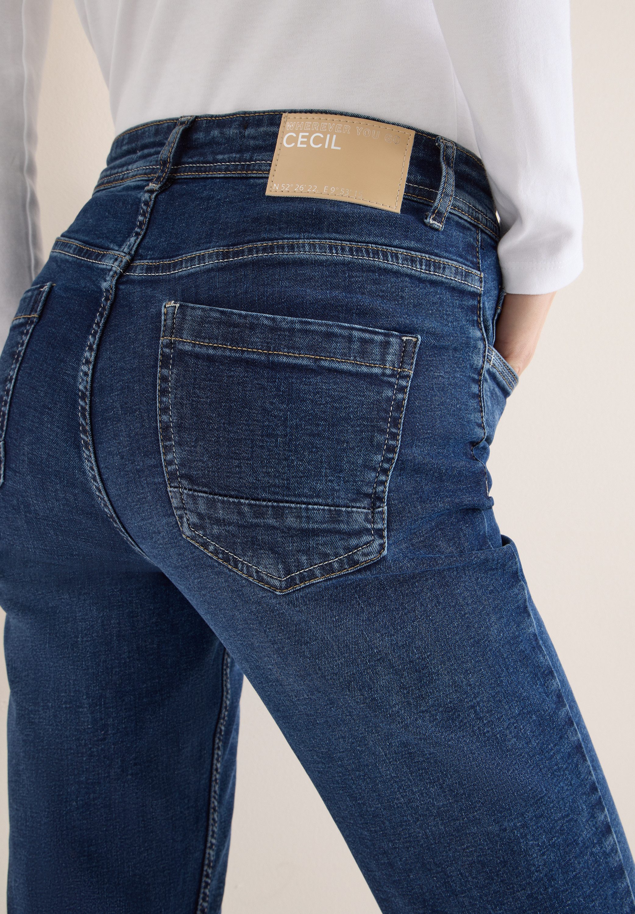 CECIL Slim-fit-Jeans Style Vicky mit Stretch