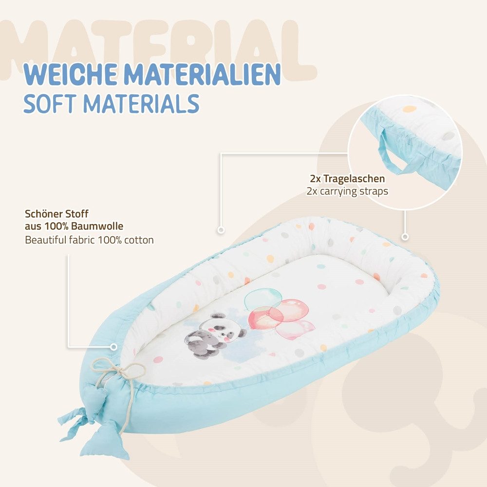 Joyz Babybett Baby Nestchen mit Muster günstig online kaufen