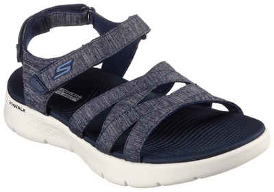 Skechers GO WALK FLEX SANDAL-SUNSHINE Sandale, Sommerschuh, Sandalette, Klettschuh, mit praktischem Klettverschluss