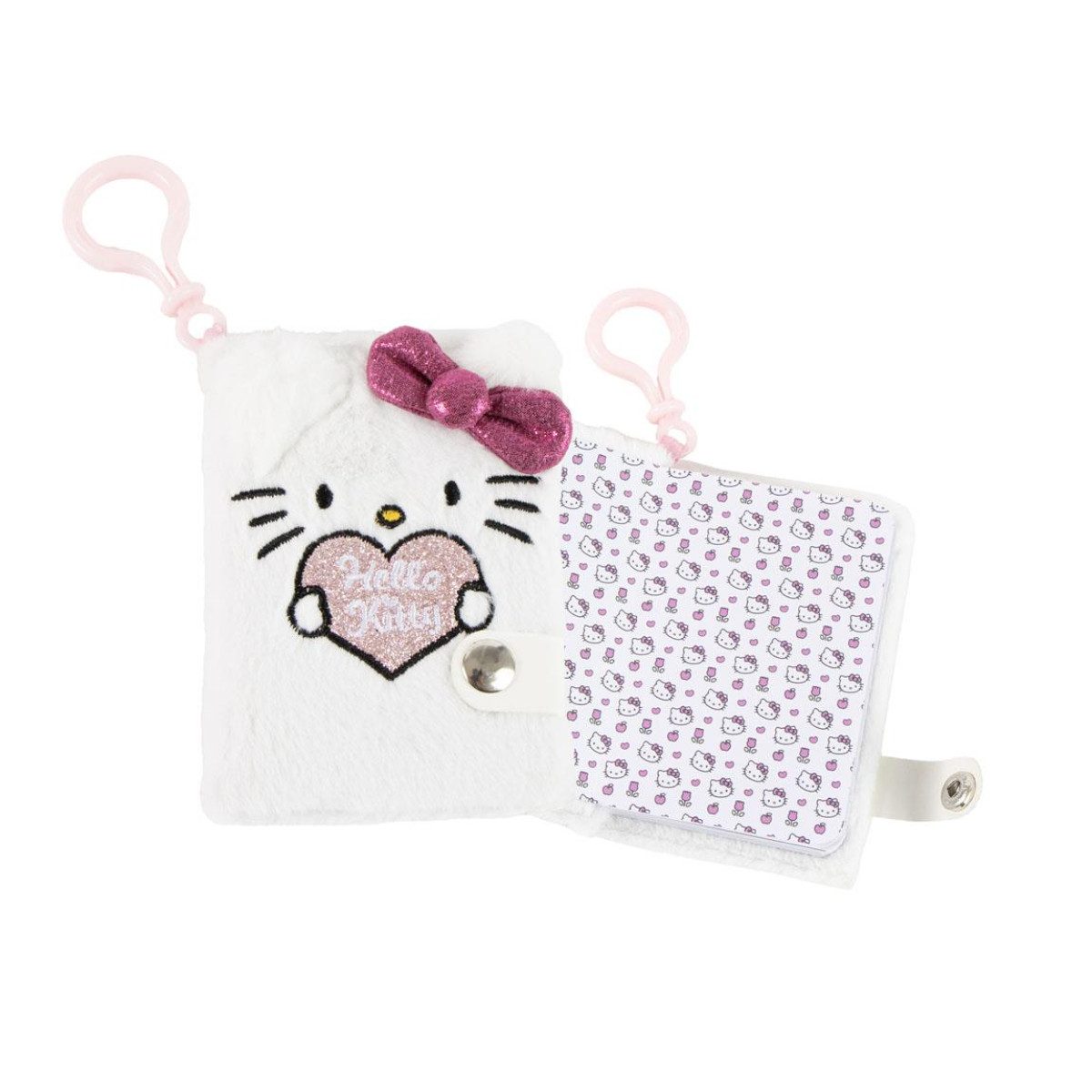 Hello Kitty Notizheft Mini Notizbuch mit Anhänger für Schule und Freizeit