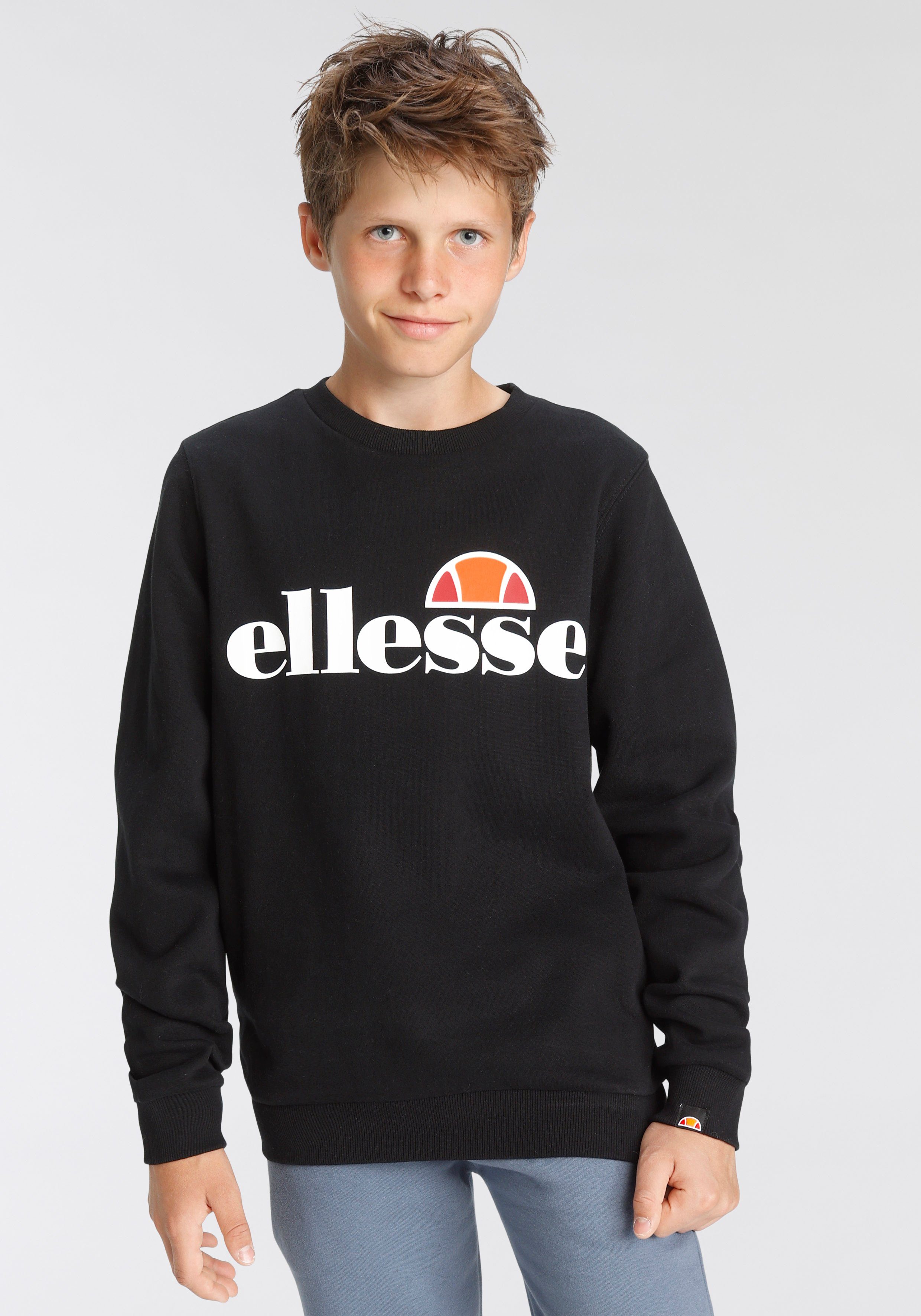 Sweatshirt black Ellesse Kinder für