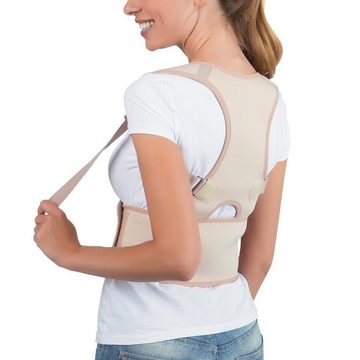 VITALmaxx Rückenbandage Rückenkorrektor Rücken Stabilisator, Verstellbare Träger