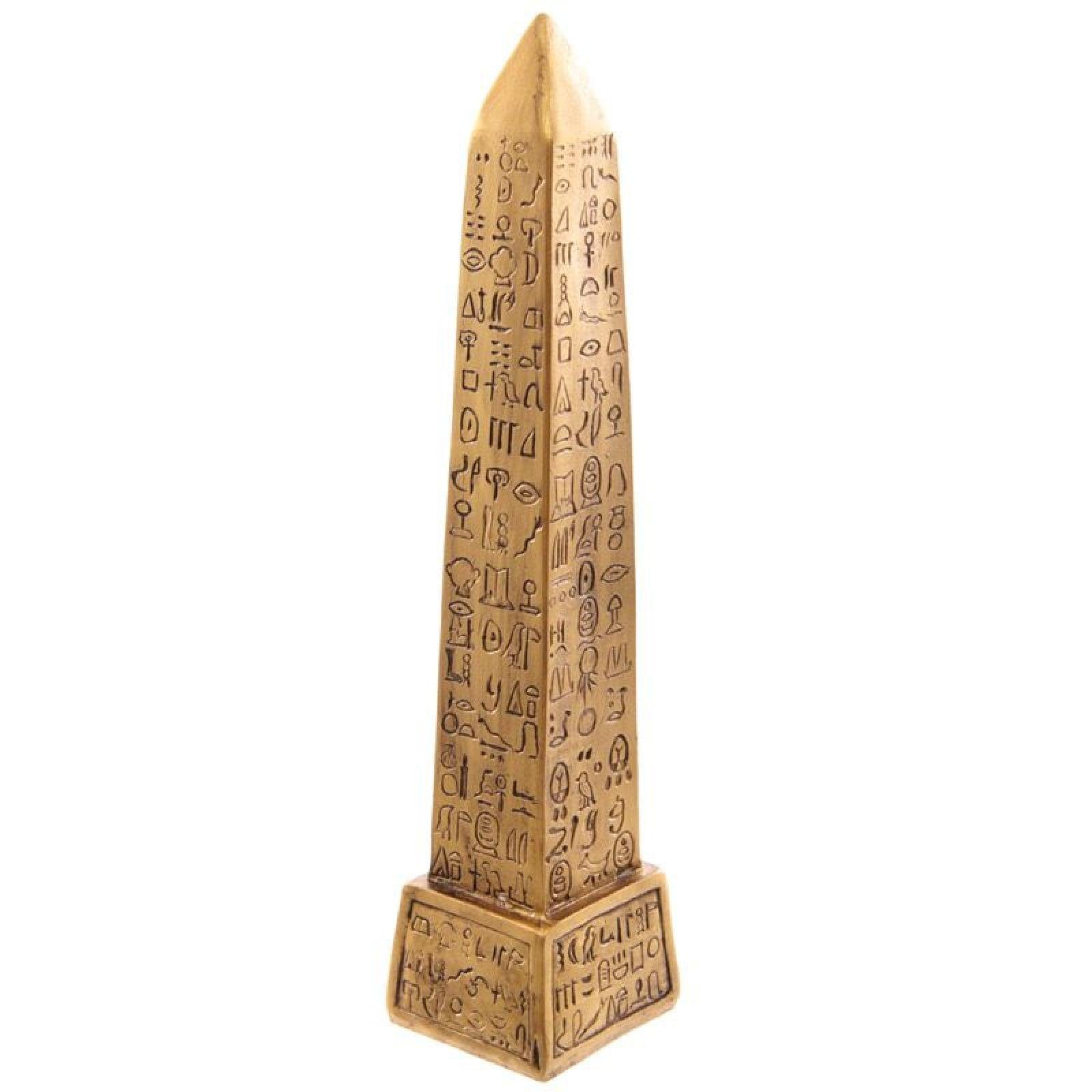 Ägyptischer Puckator Stück) Goldener Dekoobjekt Obelisk (pro