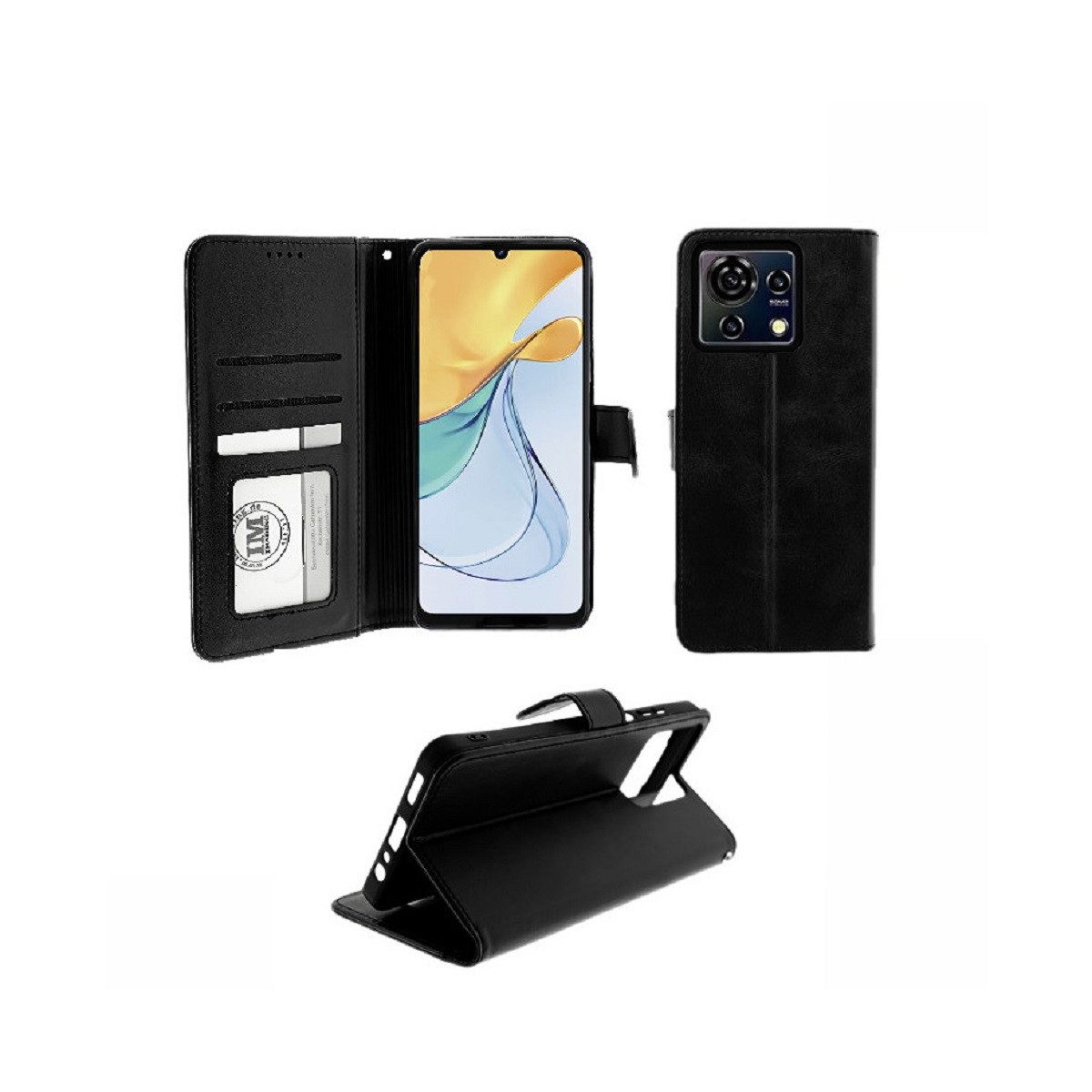 COFI 1453 Smartphone-Hülle Buchtasche mit Magnetverschluss Handyhülle mit Kartenfächern