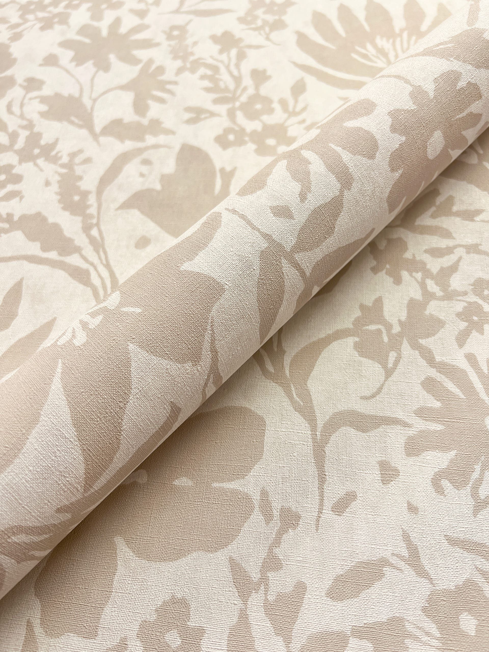 Newroom Vliestapete, Beige Tapete Floral Blumen günstig online kaufen