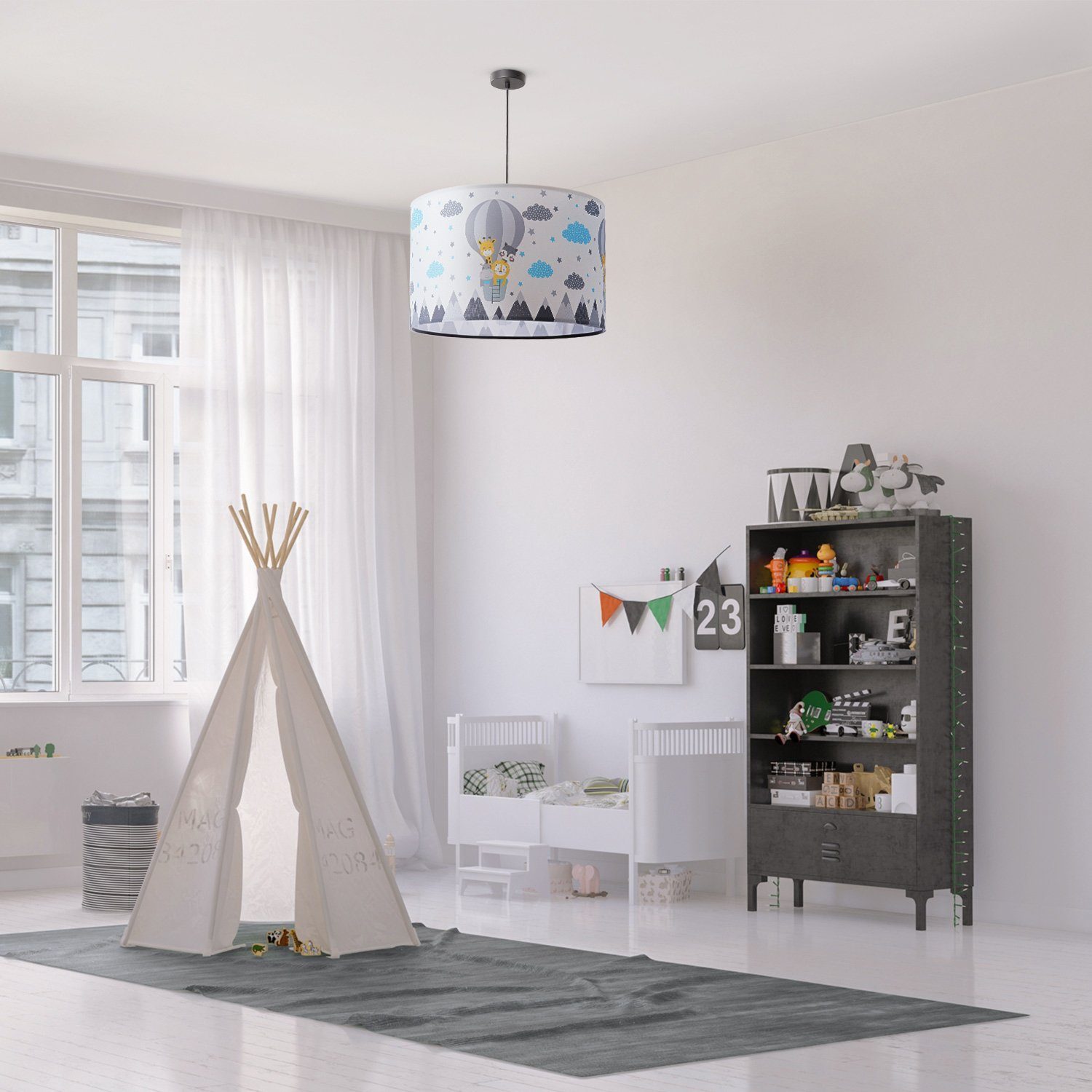 Paco Home Pendelleuchte Cosmo 343, ohne Leuchtmittel, Lampe Kinderzimmer De günstig online kaufen