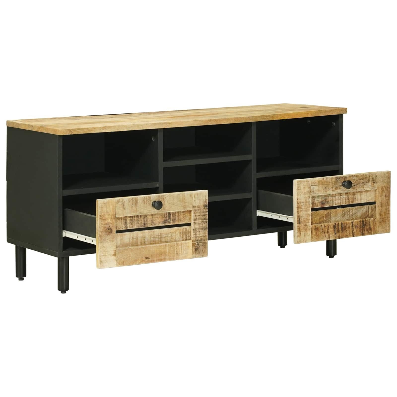 vidaXL Schranksystem Stauraumschränke Natur 100 x 33 x 46 cm Massivholz (1-St)