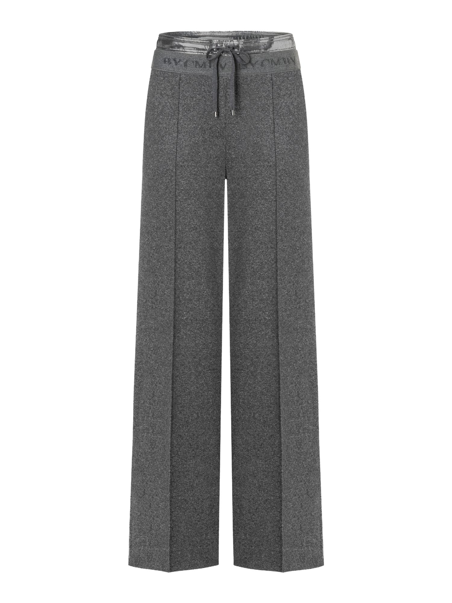Cambio Stoffhose grau,Casual,Viskose,Meliert,Wide Leg,Hoch
