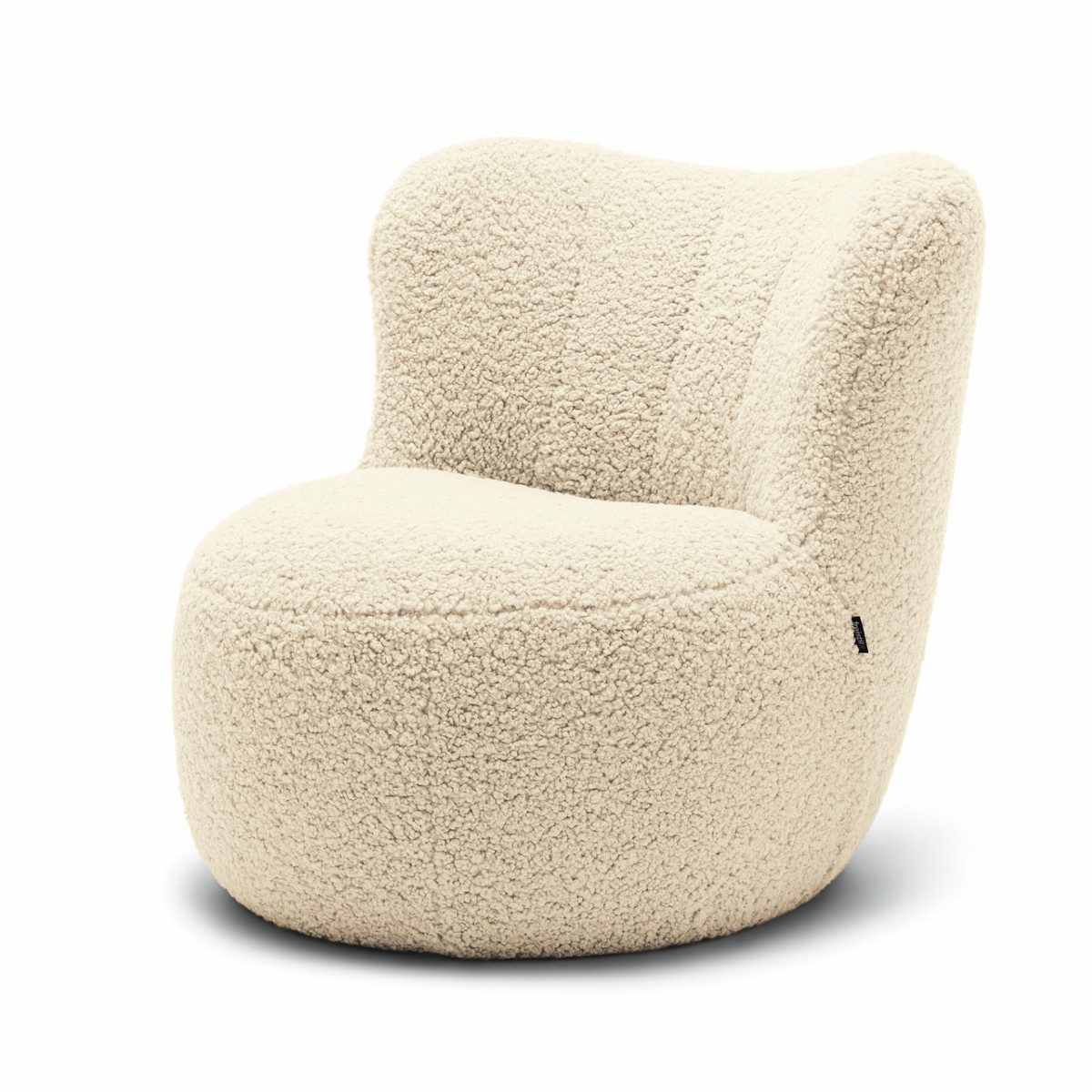 freistil ROLF BENZ Cocktailsessel freistil 173, Cozy-Edition Teddy- oder Schäfchenstoff, Bouclé, verschiedene Farben